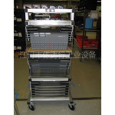 精益管防靜電推車貨架電子車間流水線物料周轉手推車線棒復合管架